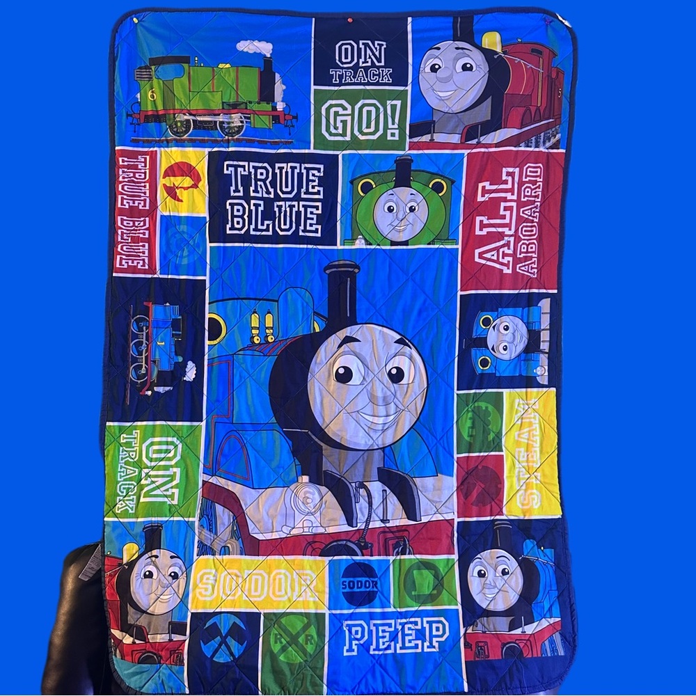 Thomas & Friends Colorful Train Quilt size 41” x 60” Blanket